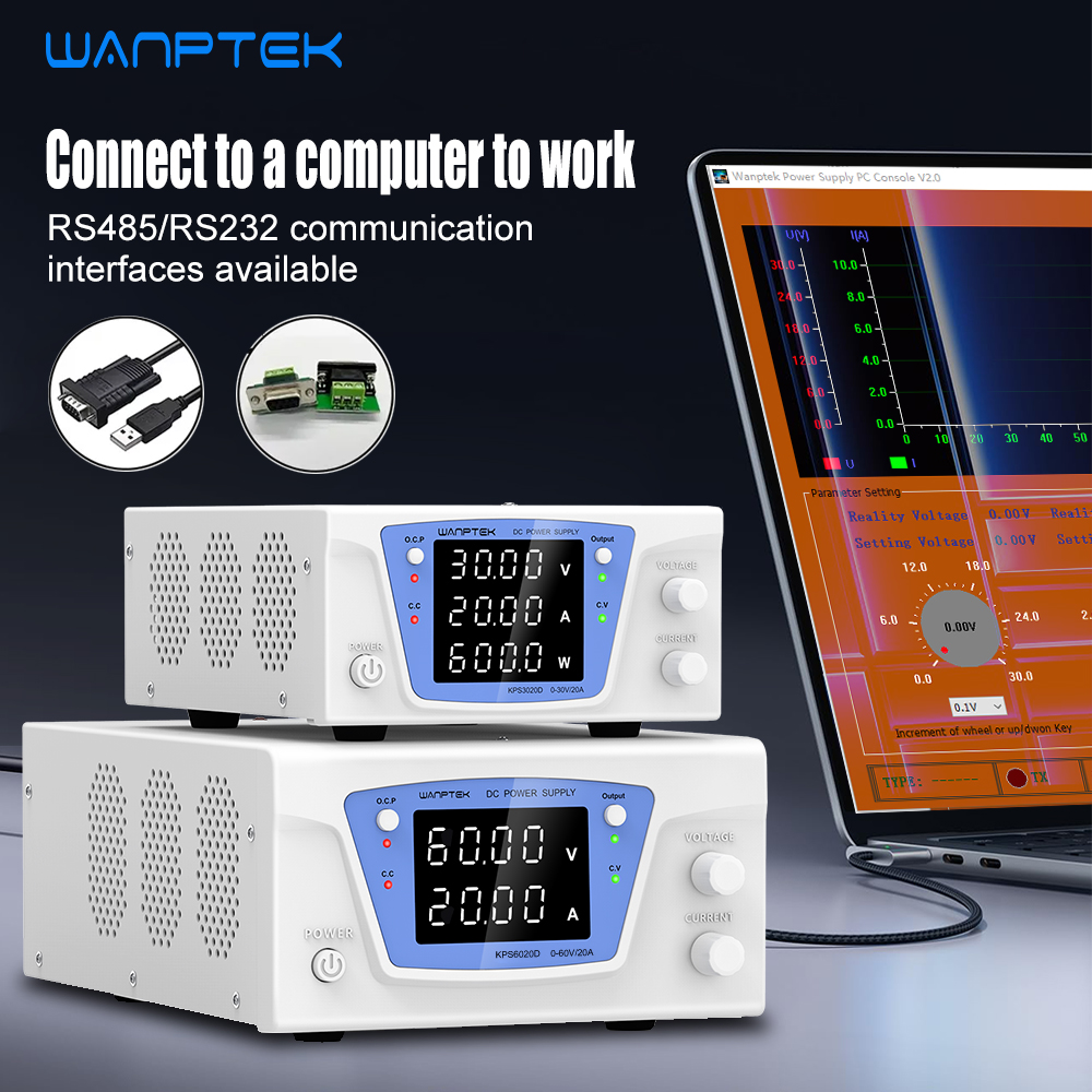 Wanptek RS485/RS232 Lab Progra - Programmable Dc Power Supply 60V 10A recensie en prijs